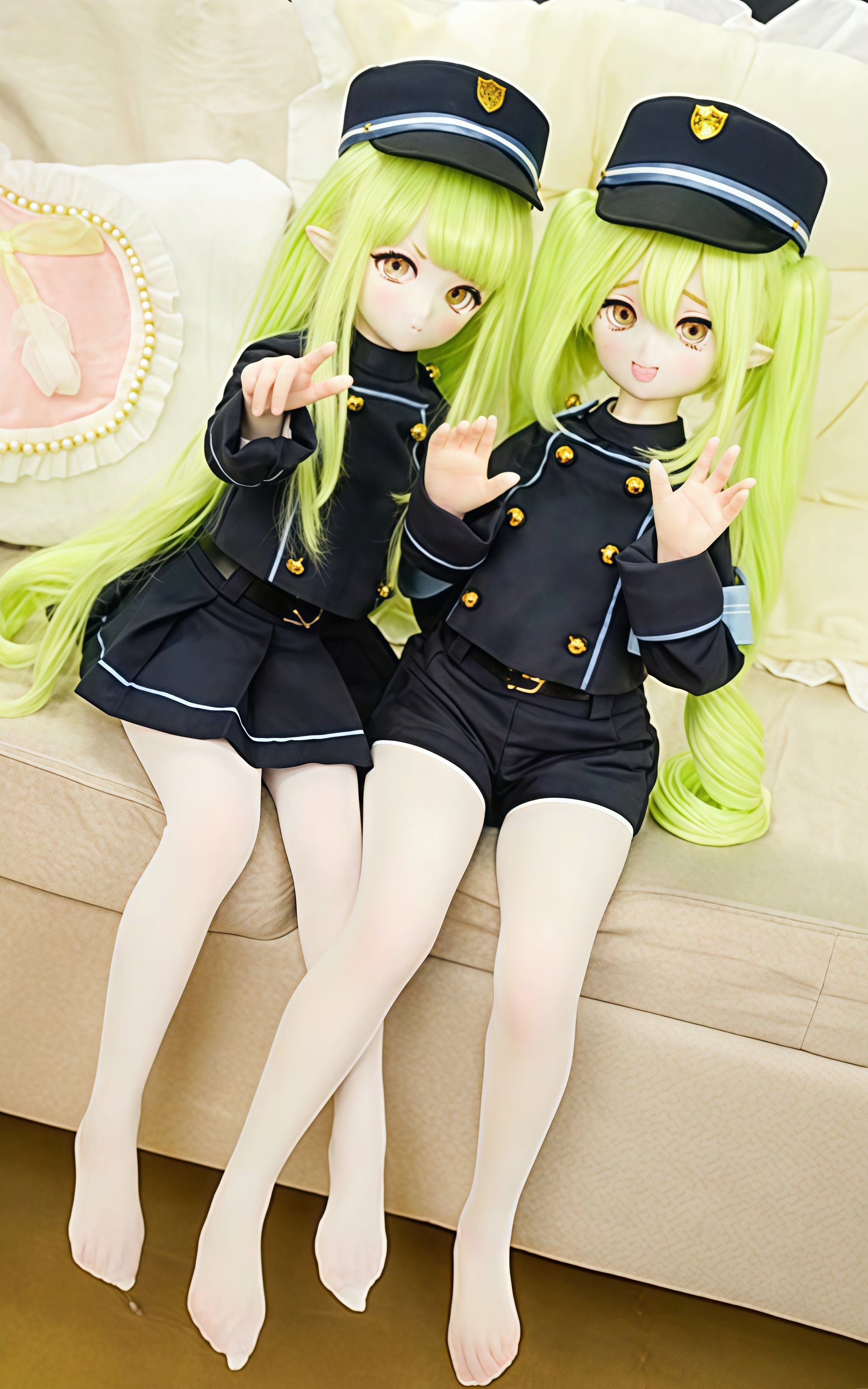 65cm Yume Doll Hikari & Nozomi Twin Elf Anime Silicone Dolls